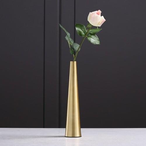 Golden Vase Creative Flower Arrangement Dry Vase Home Decoration Decoration Soft Decoration Furnishings