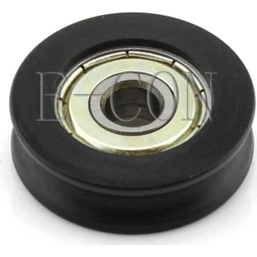 1/2/5/10PCS U Nylon plastic Embedded 626zz Groove Ball Bearings 6*27*8mm Guide Pulley