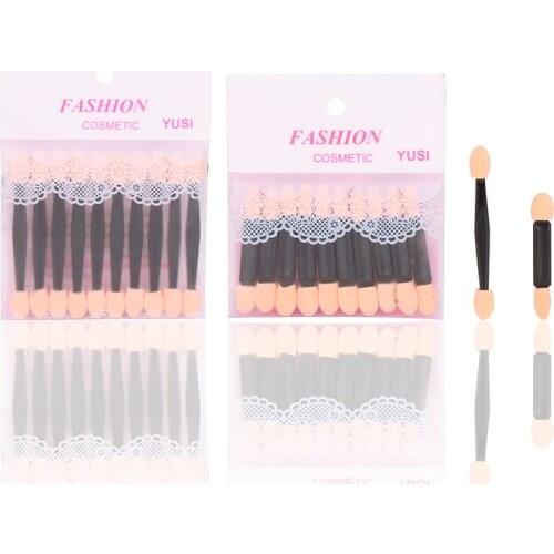 10 Eyeshadow Brushes Blending Brushes Double-ended Sponge Eyeshadow Sticks Portable Makeup Brush