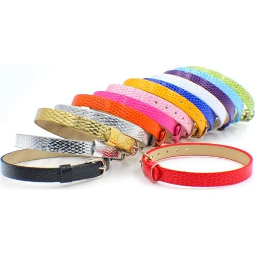 10Pcs/Lot 10mm PU Leather Bracelet Slide Letters Bracelet For Women Jewelry Making Snake Skin Pet Collar Charms DIY Accessories
