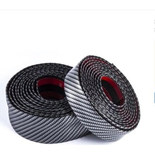 5/3M 3D Carbon Fiber Car Sticker DIY Paste Protector Strip Auto Door Sill Side Mirror Anti Scratch Tape Waterproof Protect Film