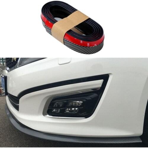 Car Stylling Rubber Skirt Carbon Front Lip Bumper Decoration For Honda Accord CR-V HR-V CRX City Civic Crosstour Element Fit