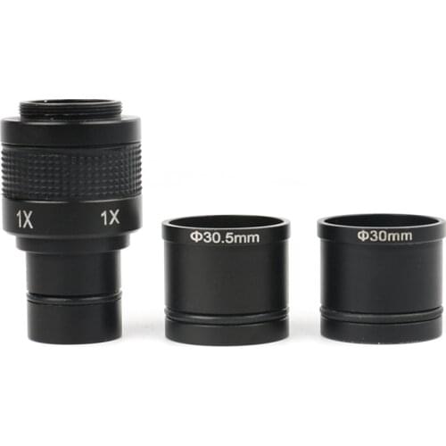 Adapter 1X C Mount Lens 23.2mm 30mm 30.5mm Binocular Trinocular Microscope For VGA USB HDMI Video Camera Digital Eyepiece