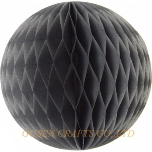 Free Shipping 6"(15cm) 10pcs/lot Black Honeycomb Paper Balls Pastel For Wedding Decorations