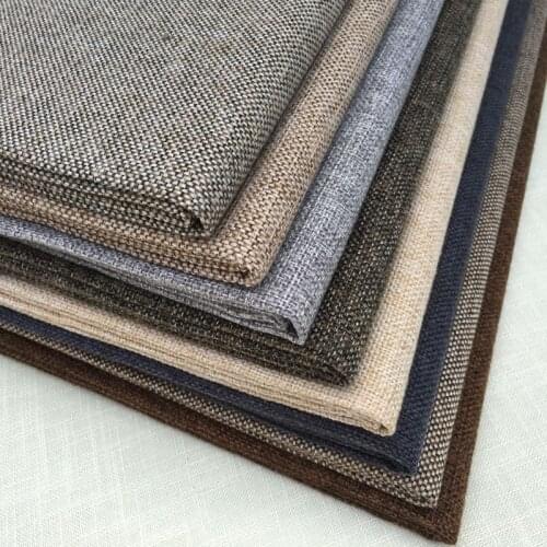 Coarse Linen Striped Fabric Handmade DIY Plaid Cloth Skin-friendly Breathable Comfortable Curtain Pillow Tablecloth DIY Sofa