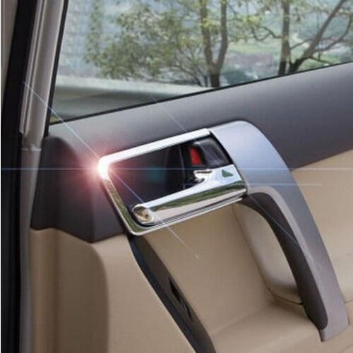 Fit For Toyota Land Cruiser Prado FJ 150 2014 2015 Chrome Car Interior Door Handle Cover Trims Covers Protector Accessories