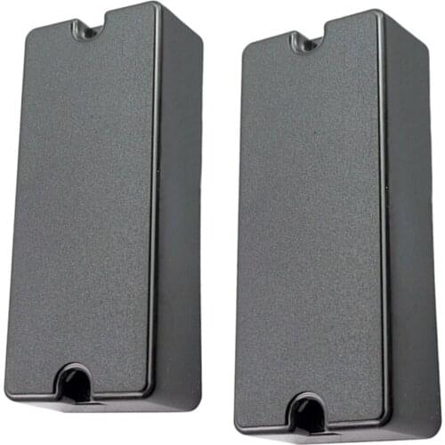 2 Pieces Closed Pickup Cover Set 2 Screw Holes for 4 Strings Electric Bass Parts