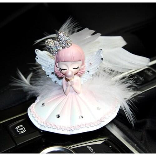 Cute doll cartoon anime handmade car decoration crystal doll car interior desktop home decoration girl birthday gift Christmas