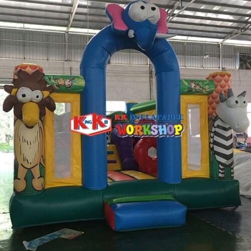 Multifunctional Safari Park Theme Bounce House Combo For Wholesales