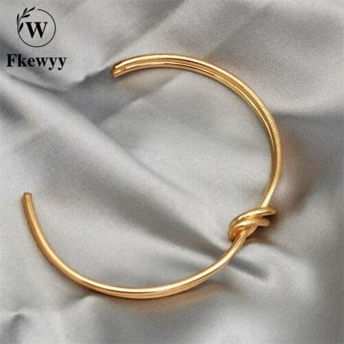 Fkewy Fashion Bracelets For Women Simple Designer Jewelry Luxury Cuff Bracelets Love Charm Gothic Accessories Women Jewellery