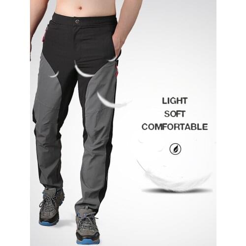 Men summer autumn quick-dry waterproof elastic hiking pants male breathable camping trekking rock-climbing pants sports trousers