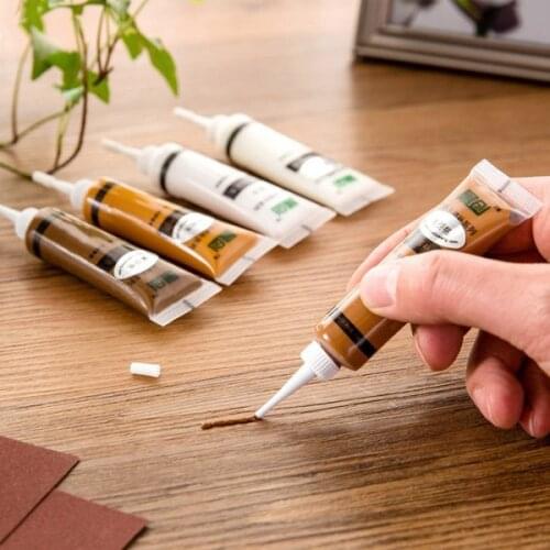 DIY Wood Product Scratch Filler Remover Wooden Furniture Touch Up Tool Set Marker Pen Cream Wax Repair Polymer Resin Fast Repair