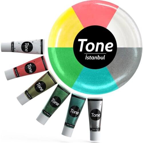 Tone Istanbul Epoxy Pigment Set Resin Pigment Kit Dye Coloring Liquid Ink Colorant DIY Fading Jewelry Making Crystal Multicolors