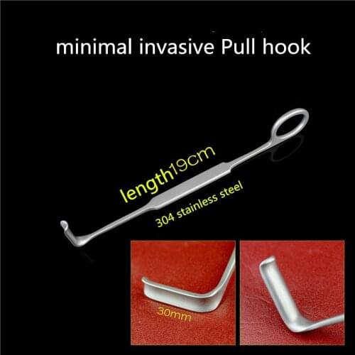 Small animal orthopedic equipment - Medical concave head minimally invasive Mini pull hook, muscle tissue pull hook, deep pull h