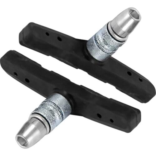 Rim V-Brake Holder Shoes Rubber Blocks2 Pcs Bicycle Brake Houkiper Mountain Road Cycling Bicycle Parts Brake Pads Traditional