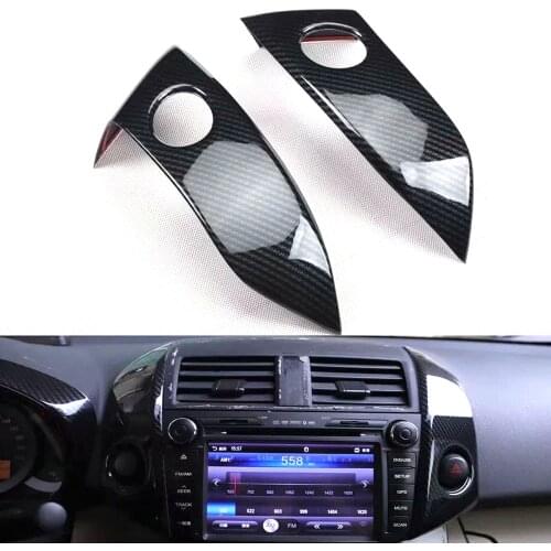 Car Dashboard Central Control Emergency Light Lamp Switch Panel Cover Trim Styling For Toyota RAV4 2009-2012 Interior Auto Parts