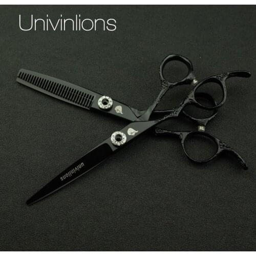 6" black barber left handed hairdressing scissors left hand hair scissors for lefty scissors for left handed shears lefty shears