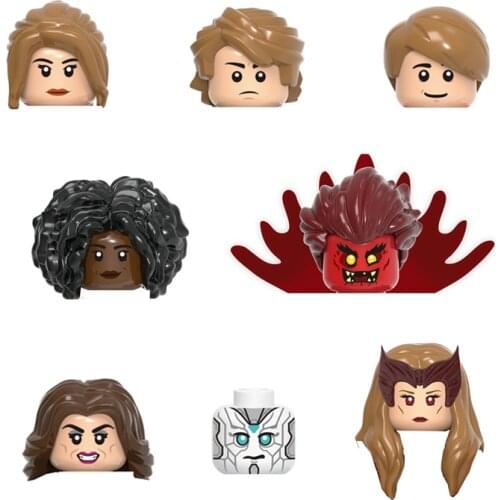 Single Sale Building Blocks Witch Billy Vision Monica Wanda Movie Characters Compatible Small Figures Toys For Children X0309