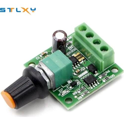 DC 1.8V 3V 5V 6V 12V 2A PWM Motor Speed Controller Low Voltage Motor Speed Controller PWM 0~100% Adjustable Drive Module