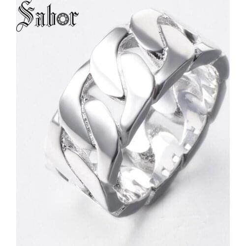 S Shape Chain Ring wide rings female Jewelry silver color thomas sabors hip hop jewellery fashion European