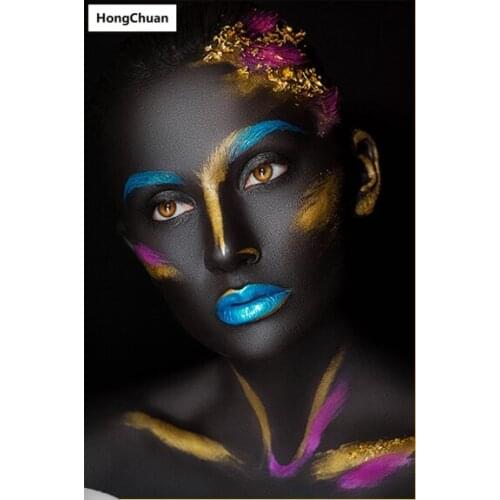 Sexy African beauty 5D DIY full square/round diamond painting diamondembroidery diamond inlaidcross stitch rhinestone decoration