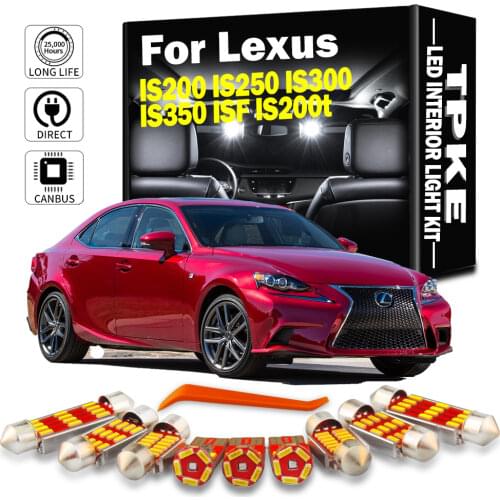 For Lexus IS 200 250 300 350 F 200t IS200 IS250 IS300 IS350 ISF IS200t 2001-2018 Vehicle LED interior Light Canbus