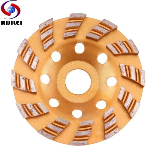 RIJILEI 100mm Thickened Diamond Disc Metal Morble Polishing Pad Granite Grinding Wheel Concrete Floor Grinding Bowl MX33
