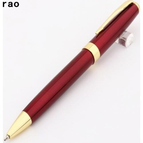 High quality 388 Wine red Colour Business office Blue ink Medium Nib Ballpoint Pen New Student Stationery school supplies