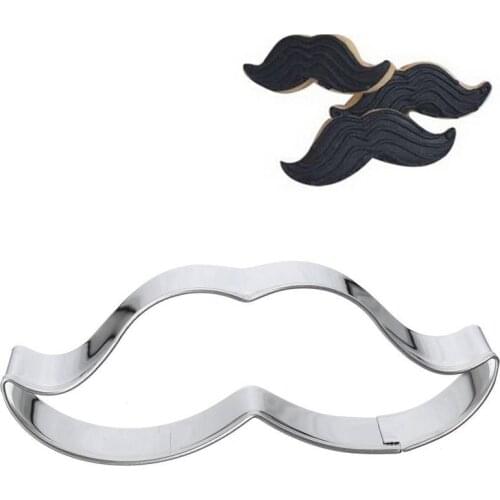 1 PCS 3D Hot Nice Good Stainless Steel Mustache Cookie Chocolate Biscuit Pastry Cutter Baking Decorating Mould Tools