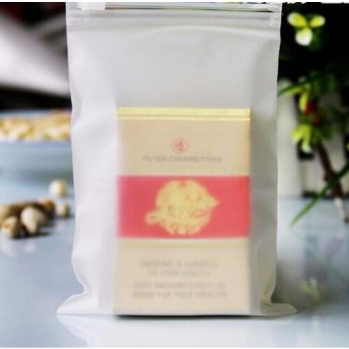 10*15cm thick clear plastic zip lock cosmetic bags Matte Plastic Storage Bag Zipper Seal Travel Bags small plastic Pouch