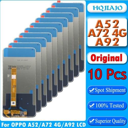 10pcs Original For Oppo A52 A72 A92 CPH2067 LCD Display Touch Screen Digitizer Assembly Replacement For Oppo A52 A72 A92 LCD