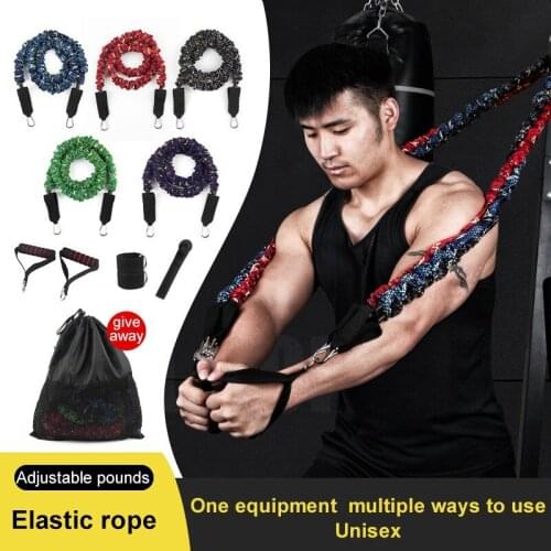 11Pcs Resistance Bands Set Expander Yoga Exercise Fitness Rubber Tubes Band Stretch Training Home Gyms Workout Elastic Pull Rope