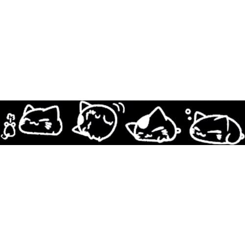 17*3.1cm Cat Car Door Sticker Vinyl Decal Cute And Interesting Fashion Sticker Decals Car Accessories