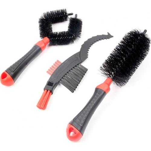 3Pcs/Set Motorcycle Bicycle Flywheel Cleaning Brush Bike Maintenance Repair Tool Bicycle Cleaning Brush