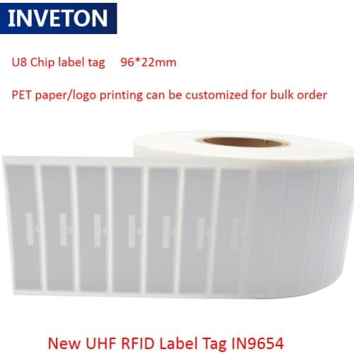 300pc/lot UHF RFID Tag 6C Sticker Alien 9654 840-960MHZ Higgs3 Adhesive Passive RFID Label for Asset