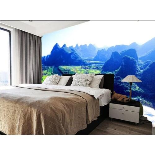 3d customized wallpaper Landscape pastoral wallpapers for living room Home Decoration black stripe wallpaper