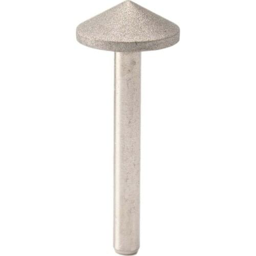 7/8" inch 120 Degree Grit 180 600 TAPER Head Diamond CNC Router Bit Rotary Burrs Grinding Bits Abrasive Block