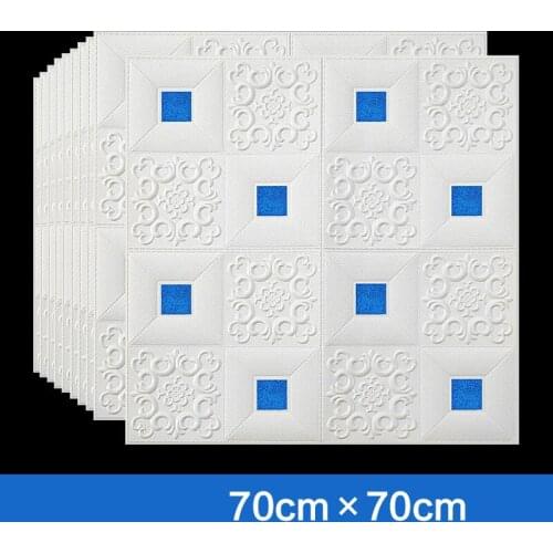 70*70cm 3D ceiling wall stickers self-adhesive Roof ceiling decorative stickers for living room bedroom TV background foam wallp