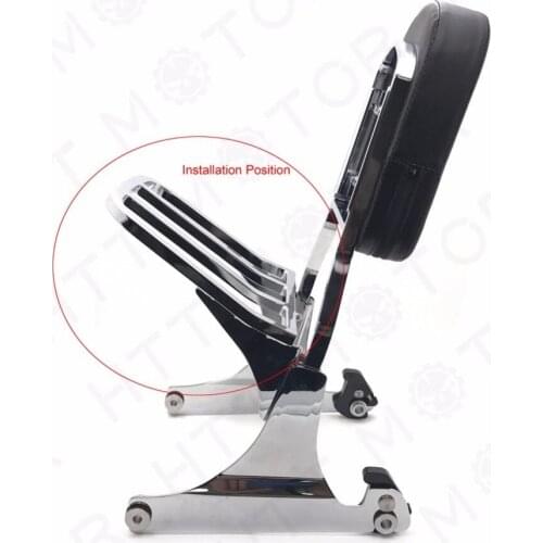 Aftermarket Free shipping motorcycle parts 2-UP Black Sport Luggage Rack For Harley 04 & up XL models 02-05 Dyna