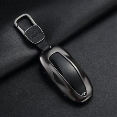 Aluminum Alloy Car Key Case Cove for model S Key Shell Storage Bag Protector Deluxe Styling for Tesla Model S
