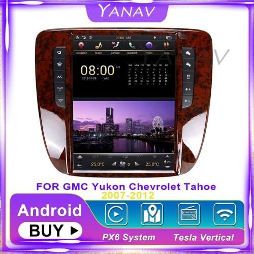 2 Din Car radio multimedia receiver For GMC Yukon/ Chevrolet Tahoe/Chevrolet silverado 2007-2012 tesla style car video pleayer