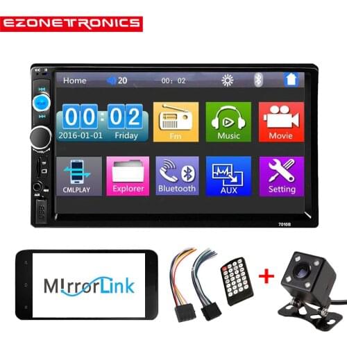 Car Radio Player Mirror Link autoradio 2 din General Car Models 7'' inch LCD Touch Screen Bluetooth stereo Rear View Camera7010B