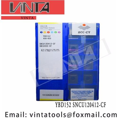 Free shipping high quality 10pcs/lots YBD152 SNCU120412-CF cnc carbide turning inserts