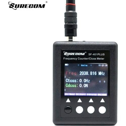 SURECOM SF-401 Plus Frequency Meter 27Mhz-3000Mhz Radio Frequency Counter with CTCCSS/DCS Decoder SF-401plus SF401PLUS Scanner