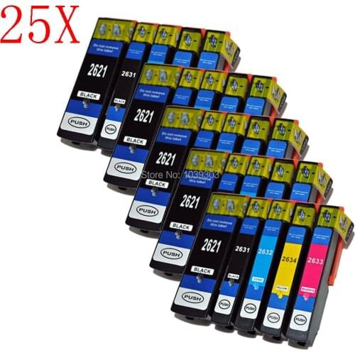25x T2621 Ink Cartridge Compatible for Epson XP600/XP-600/XP600 XP610/XP-610/XP610 XP620/XP-620/XP620 XP700/XP-700 Printer
