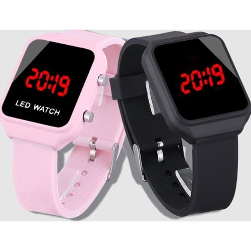 Fashion Led Watch Digital Wristwatch Pink Watch Silicone Children Watches For Boys Reloj Ni o Kids Watches Girl Electronic Clock
