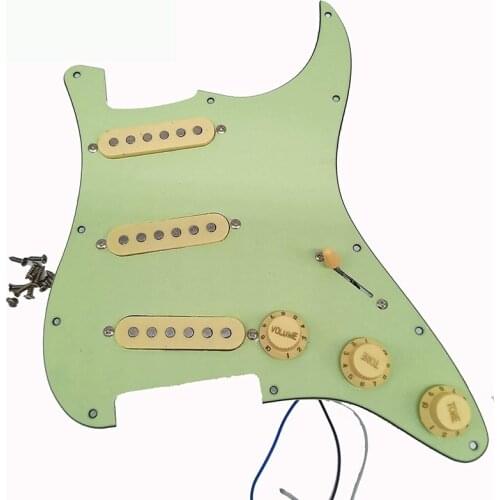New Mint Green Loaded Electric Guitar Pickguard Prewired Pickguard with Wilkinson Pickups for Electric Guitar Accessories