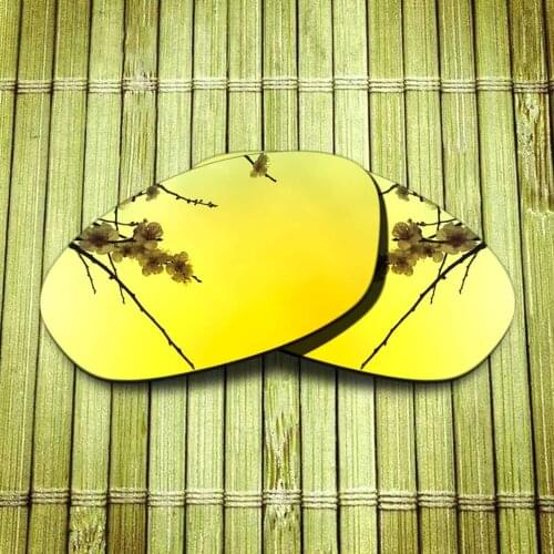 Polarized Replacement Lense For-Oakley Twenty 2012 Sunglasses Frame True Color Mirrored Coating - Yellow Options