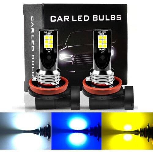 ASLENT H8 H11 fog light Mini h7 LED Car Driving Running Lamp Bulb HB3 9005 HB4 9006 3000K 6000K 8000K luces led para auto 12V