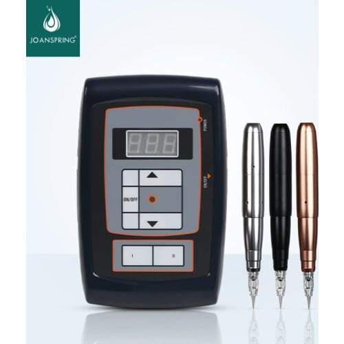 Tattoo Rotary Pen Machine Set Dermograph Permanent Makeup Machine Eyebrow Pencil Swiss Power Supply For Lips Eyeliner Tattoo Kit